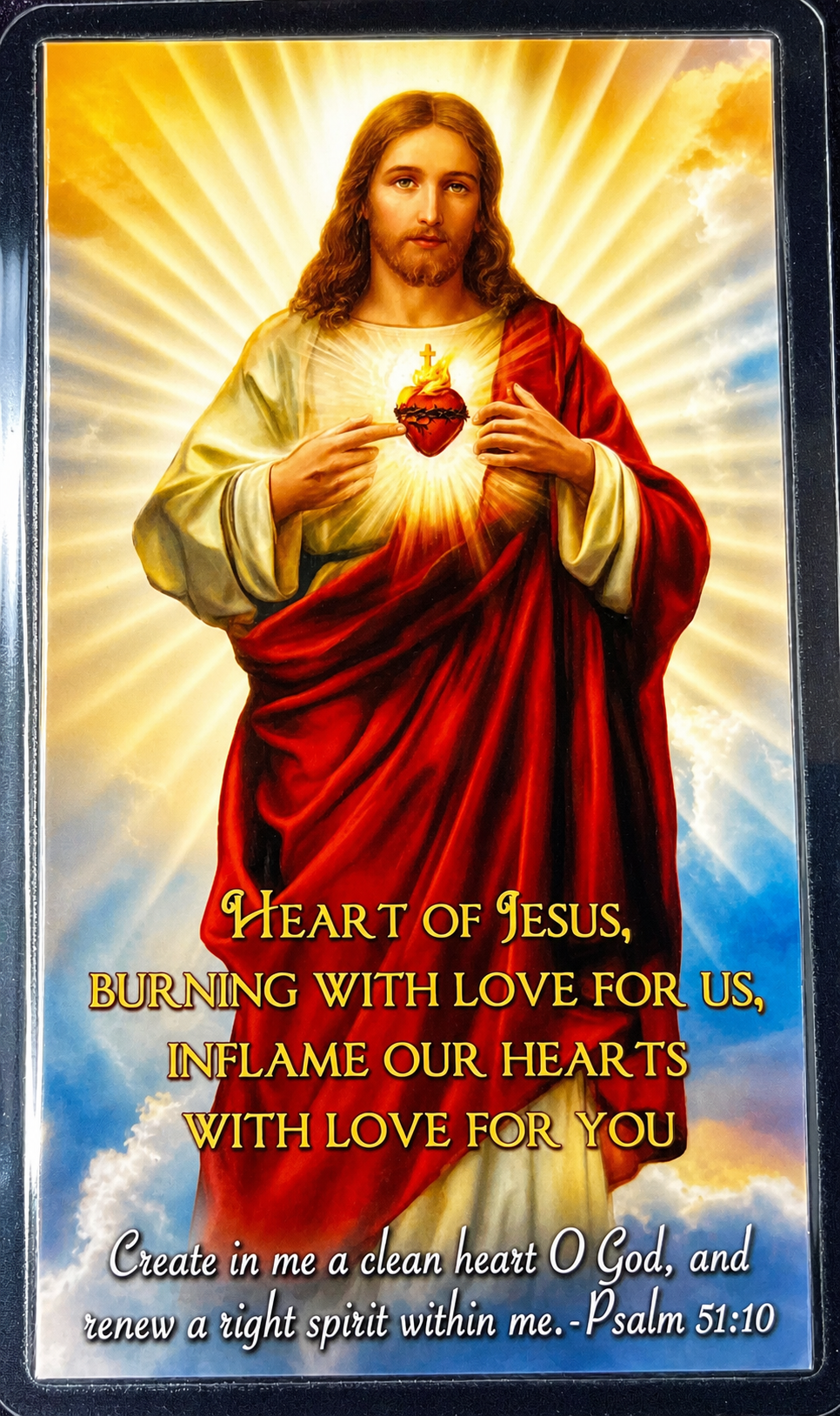 Sacred Heart Prayer Card