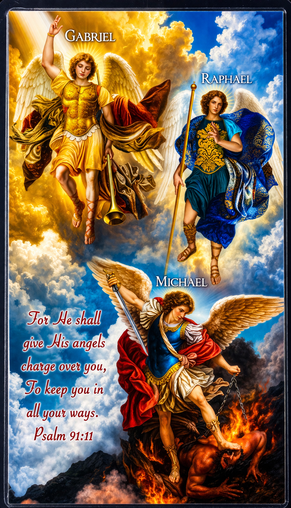 St. Michael, St. Gabriel, St.