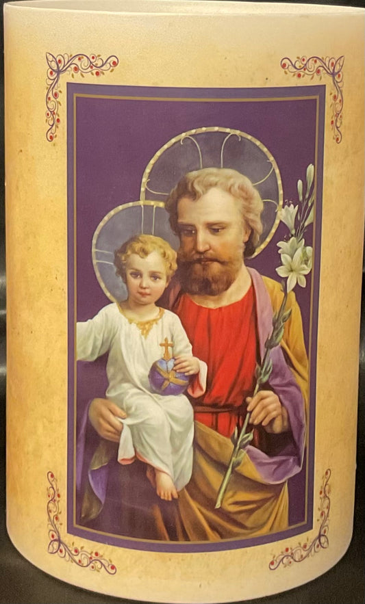 St. Joseph LED Candle