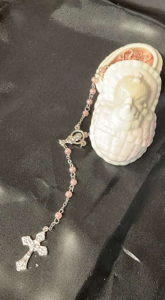 Baby Girl Rosary with Box