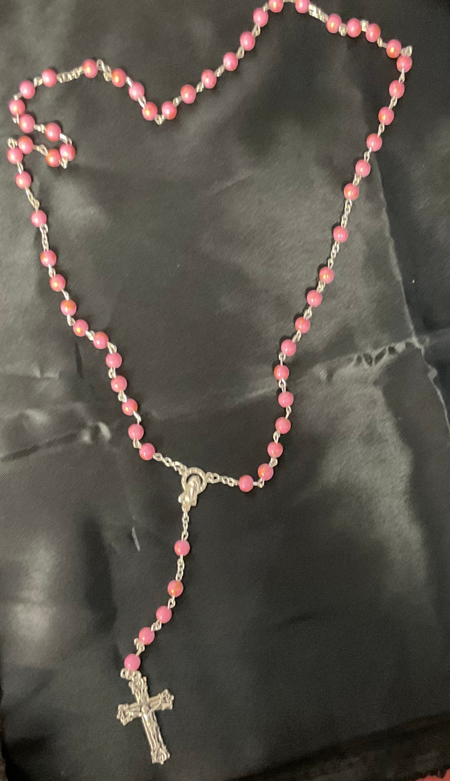 Dark Pink Rosary
