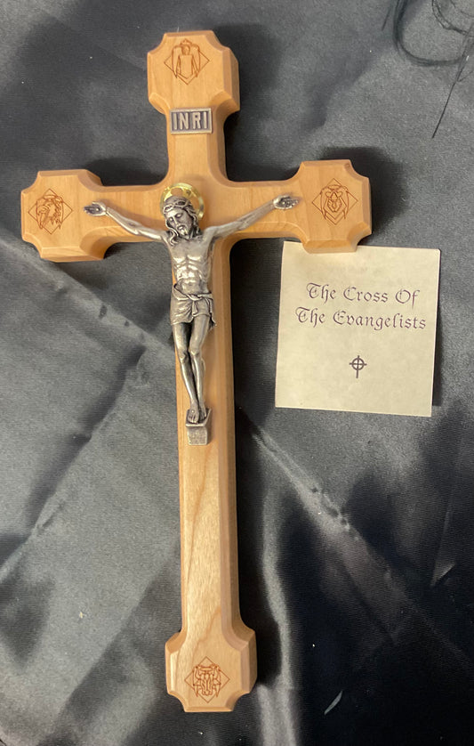 Maple Wall Crucifix of the Evangelists
