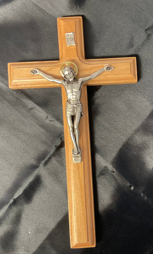 MAPLE SALERNI 9" Wall  Crucifix