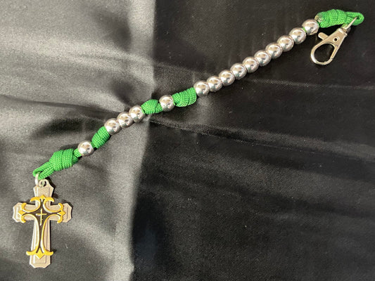 Silver Metal Bead One Decade Rosary