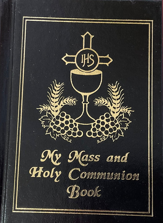 My Mass and Holy Communion Book Black