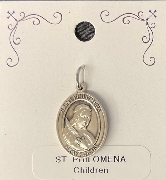 St. Philomena Sterling Silver Medal