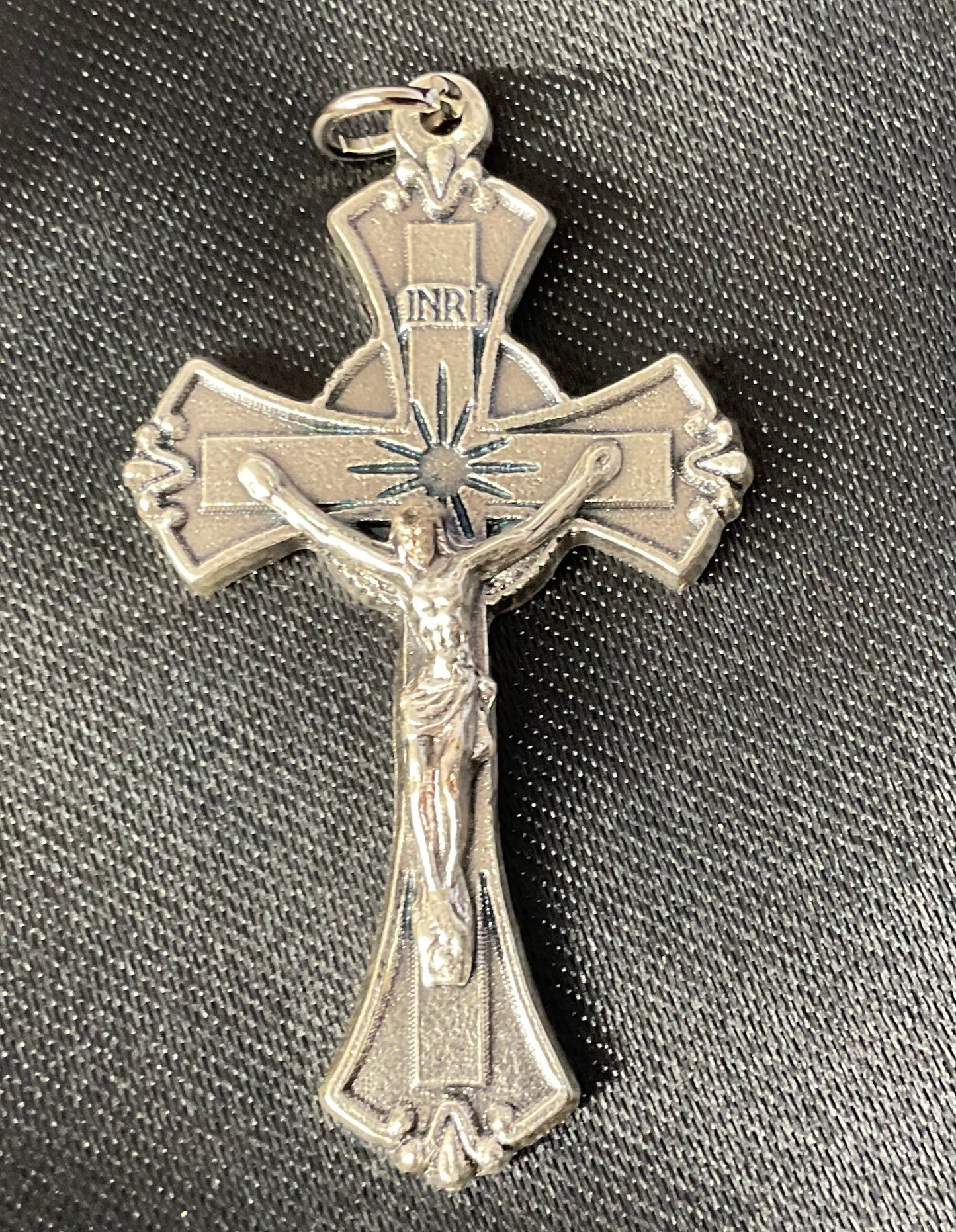 Crucifix Silver Oxidized 2”