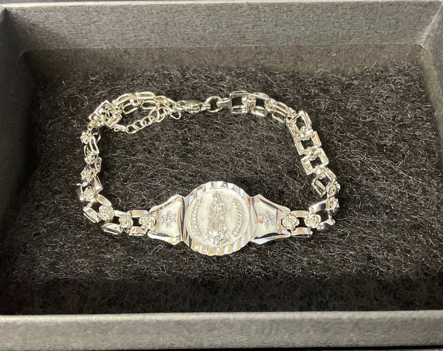 Our Lady of Guadalupe Silver Braclet