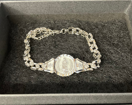 Our Lady of Guadalupe Silver Braclet