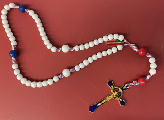 Patriotic Large Bead Rosary