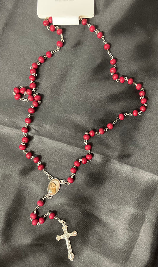 Red Wood Rosary