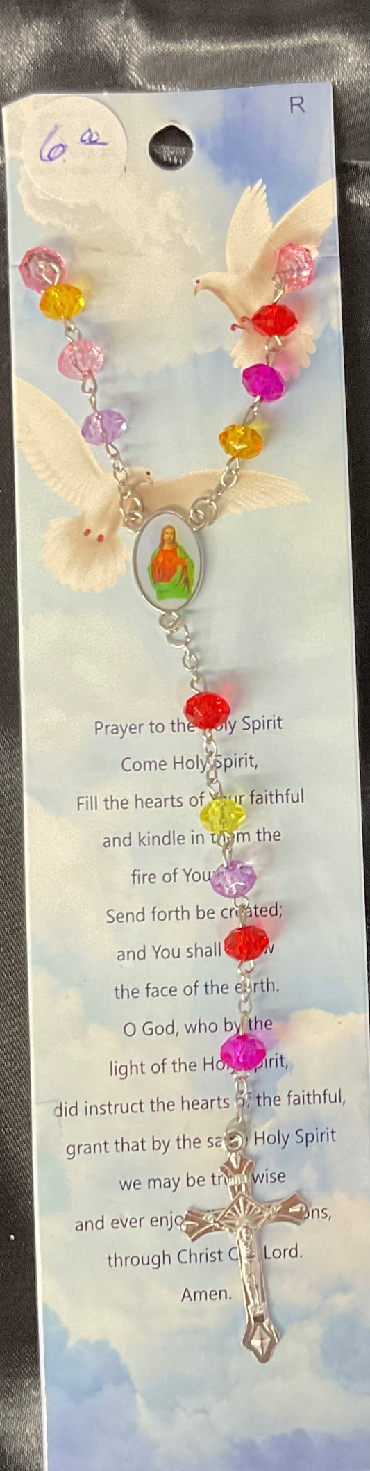 Colorful Sacred Heart Rosary