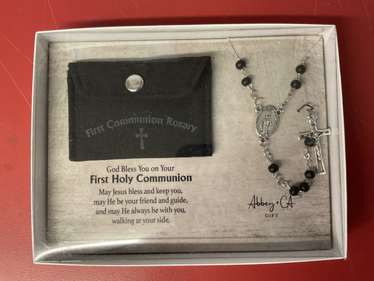 First Holy Communion Rosary Set Boy